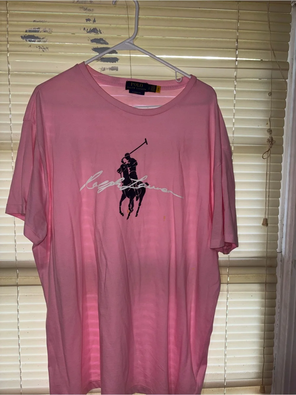 Polo Ralph Lauren Pink Graphic T-Shirt Men’s Large Classic Fit